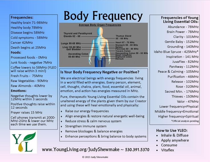 list of vibrational healing frequencies